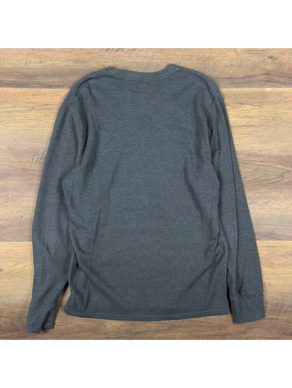 Polo Ralph Lauren Waffle Knit Thermal Shirt Mens L Charcoal